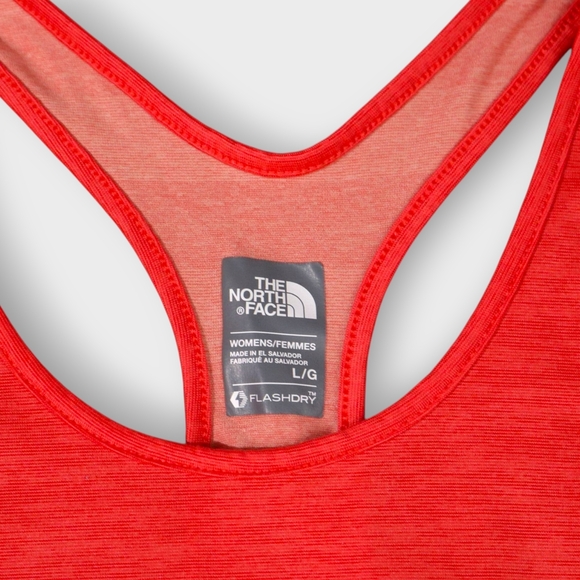 The North Face Flash Dry Coral Racer Back Tank Women's Size Large Athletic Top - Picture 4 of 9